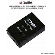 Picture of Digitek 875 mAh LP-E12 Rechargeable Lithuim Ion Battery for Canon Digital Camera (Black)