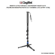 Picture of Digitek Ultra Portable Lightweight Heavy Duty Platinum Monopod with Self Standing Legs (DPMP 172B)