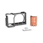 Picture of SmallRig 2082 Cage with Wooden Handgrip for Sony a6000/a6300