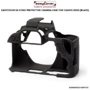 Picture of EasyCover Silicone Protective Camera Case Cover for Canon 200D II Black