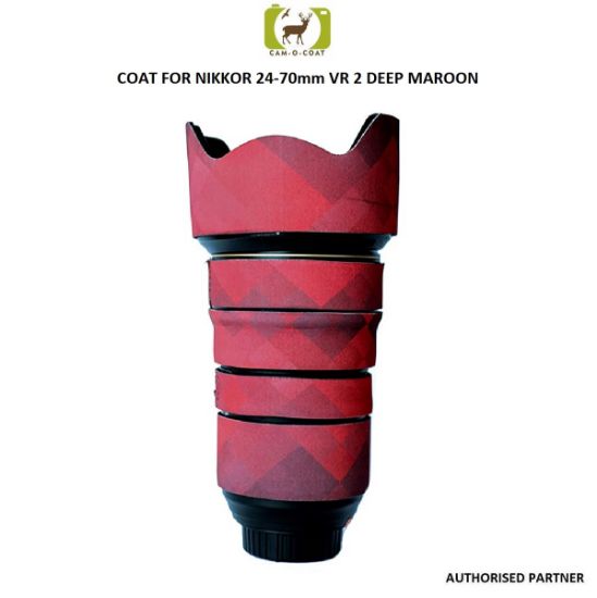 Picture of Coat For Canon 24-70 IS II (Deep Maroon)