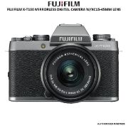 Picture of Fujifilm X Series X-T100 Mirrorless 24.2MP Digital SLR Camera With XC15-45mm Lens (Dark Silver)