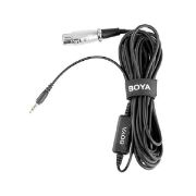 Picture of Boya BY-M1DM Dual Lavalier Universal Microphone with a Single 1/8 Stereo Connector, 13ft Cable for Cameras and Smmartphones