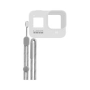 Picture of GoPro Silicone Sleeve and Adjustable Lanyard Kit for GoPro HERO8 (White Hot)