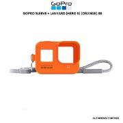 Picture of GoPro Silicone Sleeve and Adjustable Lanyard Kit for GoPro HERO8 (Hyper Orange) AJSST-004