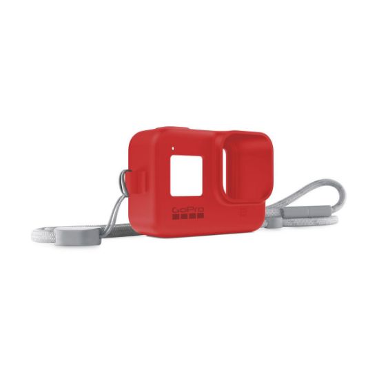 Picture of GoPro Silicone Sleeve and Adjustable Lanyard Kit for GoPro HERO8 (Firecracker Red) AJSST-008