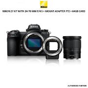 Picture of Nikon Z7 Mirrorless Digital Camera   24-70mm Lens   Mount Adapter FTZ