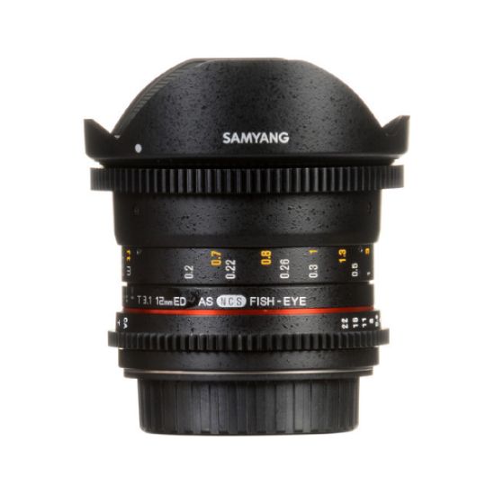 Picture of Samyang 12mm T3.1 VDSLR Cine Fisheye Lens for Canon EF Mount