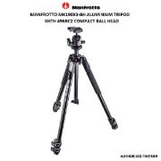 Picture of Manfrotto MK190X3-BH Aluminum Tripod with 496RC2 Compact Ball Head