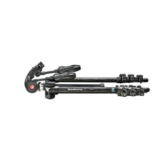 Picture of Manfrotto 293 Carbon Fiber Tripod with MH293D3-Q2 3-Way Pan/Tilt Head with Folding Handles