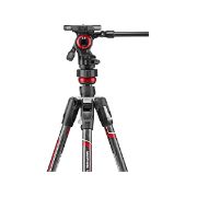 Picture of Manfrotto Befree Live Carbon Fiber Video Tripod Kit with Twist Leg Locks..