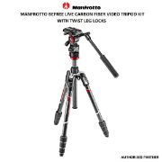 Picture of Manfrotto Befree Live Carbon Fiber Video Tripod Kit with Twist Leg Locks..