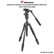 Picture of Manfrotto Befree Live Aluminum Video Tripod Kit with Twist Leg Locks.