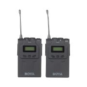 Picture of Boya by-WM6 Ultra High Frequency UHF Wireless Lavalier Microphone System for Canon, Nikon, Sony DSLR Camera Audio Recorder.