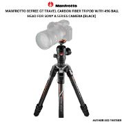 Picture of Manfrotto Befree GT Travel Carbon Fiber Tripod with 496 Ball Head for Sony a Series Cameras (Black)