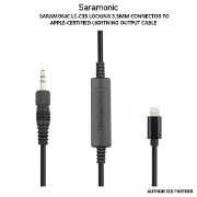 Picture of Saramonic LC-C35 Locking 3.5mm Connector to Apple-Certified Lightning Output Cable