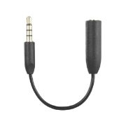 Picture of Saramonic SR-UC201 3.5mm TRS Female to 3.5mm TRRS Male Adapter Cable for Smartphones (3")