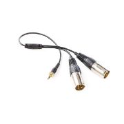 Picture of Saramonic SR-UM10-CC1 3.5mm TRS to Two XLR Male Output Y-Cable for Wireless Mic Systems