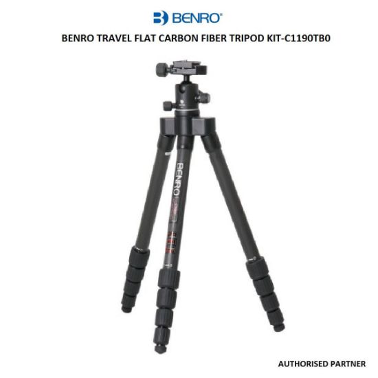 Picture of Benro Travel Flat C1190T 5-Section Carbon Fiber Tripod