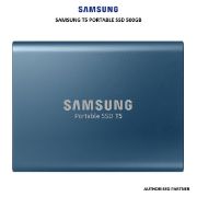 Picture of Samsung T5 500GB USB 3.1 Gen 2 (10Gbps, Type-C) External Solid State Drive (Portable SSD) Alluring Blue