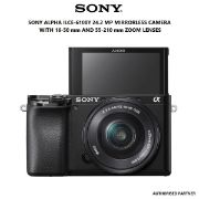 Picture of Sony Alpha ILCE-6100Y 24.2 MP Mirrorless Camera with 16-50 mm and 55-210 mm Zoom Lenses