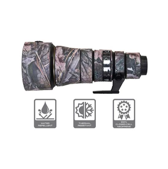 Picture of CamArmour Lens Cover for Nikon AF-S Nikkor 500mm f/5.6E PF ED VR (Desiccated Wood-Web Camouflage)