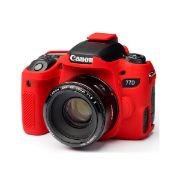 Picture of easyCover Silicone Protection Cover for Canon 77D (Red)