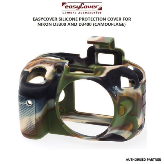 Picture of easyCover Silicone Protection Cover for Nikon D3300 and D3400 (Camouflage)