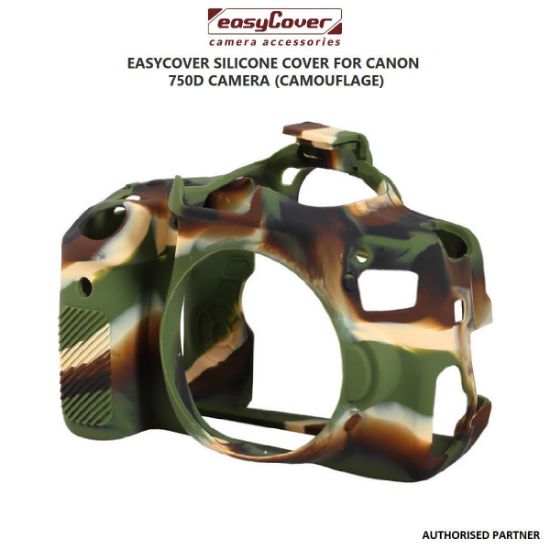 Picture of EasyCover Silicone Cover for Canon 750D Camera (Camouflage)