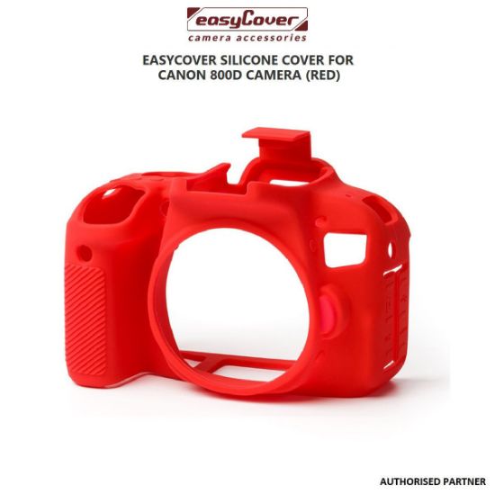 Picture of EasyCover Silicone Cover for Canon 800D Camera (Red)