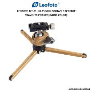 Picture of Leofoto MT-01 LH-25 Mini Portable Desktop Travel Tripod Kit (Wood Color)