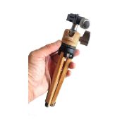 Picture of Leofoto MT-01 LH-25 Mini Portable Desktop Travel Tripod Kit (Wood Color)