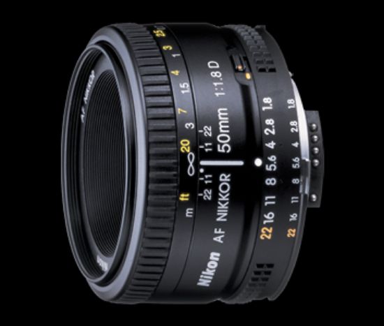 Picture of Nikon AF Nikkor 50 mm f/1.8D Lens  (Black).