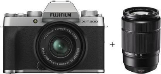 Picture of Fujifilm X Series X-T200 Mirrorless Camera Body with 15-45 mm   50-230 mm Dual Lens Kit  (Silver)