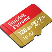 Picture of SanDisk 128GB Extreme UHS-I microSDXC Memory Card.