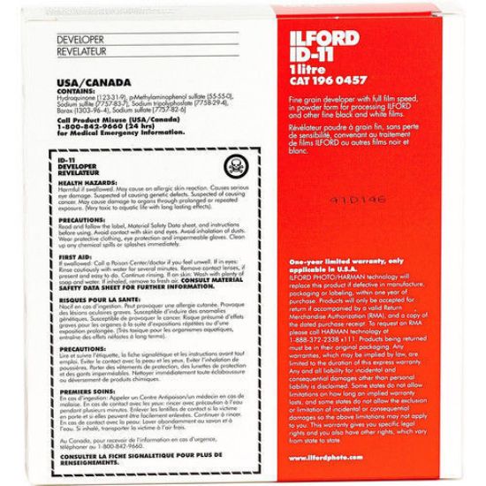 Picture of Ilford ID-11 Film Developer (Powder) for Black