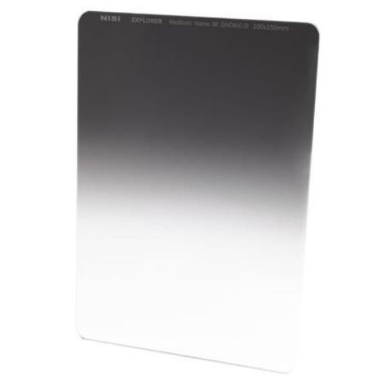 Picture of NiSi Explorer Collection 100x150mm GND8 (0.9) Ã¢â‚¬â€œ 3 Stop Nano IR Medium Graduated Neutral Density Filter