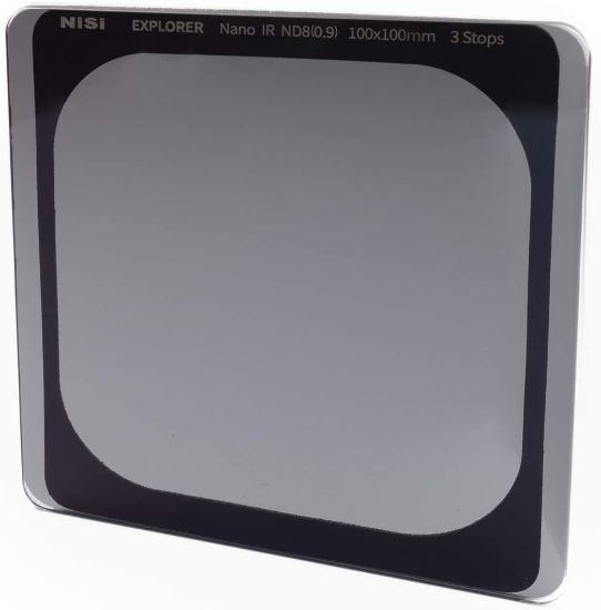 Picture of NiSi Explorer Collection 100x100mm ND8 (0.9) Ã¢â‚¬â€œ 3 Stop Nano IR Neutral Density filter