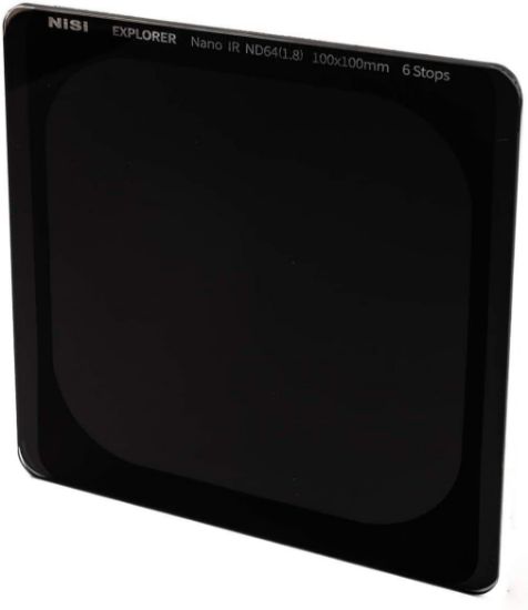 Picture of NiSi Explorer Collection 100x100mm ND64 (1.8) Ã¢â‚¬â€œ 6 Stop Nano IR Neutral Density filter