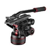 Picture of Manfrotto 612 Nitrotech Fluid Video Head and Aluminum Twin Leg Tripod with Ground Spreader..