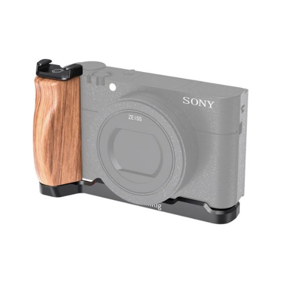 Picture of SmallRig L-Shaped Wooden Grip with Cold Shoe for Sony RX100 III/IV/ V(VA)/VI/VII / LCS2438