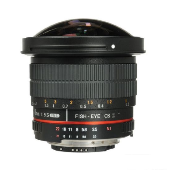 Picture of Samyang 8mm f/3.5 HD Fisheye Lens with AE Chip and Removable Hood for Nikon