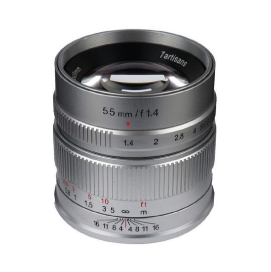 Picture of 7artisans Photoelectric 55mm f/1.4 Lens for Sony E (Silver)