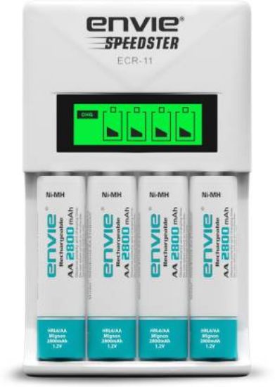 Picture of Envie Speedster ECR-11   4xAA 2800 Ni-MH rechargeable Camera Battery Charger