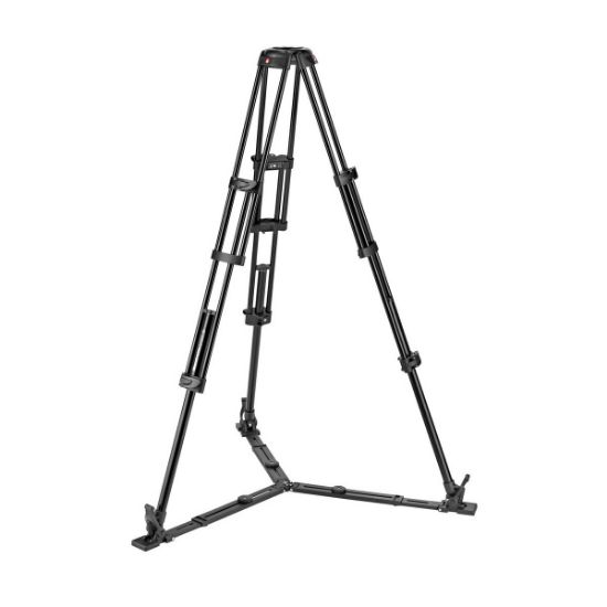 Picture of Manfrotto Aluminum Twin Leg Video Tripod with Ground Spreader