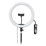 Picture of Digitek LED Ring Light 38cm (15 inch) RGB with Stand for YouTube | Photo-Shoot | Video Shoot | Live Stream | Makeup