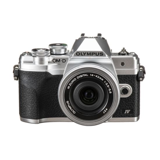 Picture of Olympus OM-D E-M10 Mark IV Mirrorless Camera with 14-42mm EZ Lens (Silver)