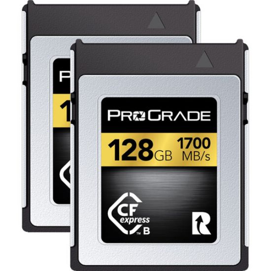 Picture of ProGrade Digital 128GB CFexpress 2.0 Type B Gold Memory Card (2-Pack)-PGCFX128GAP2NA