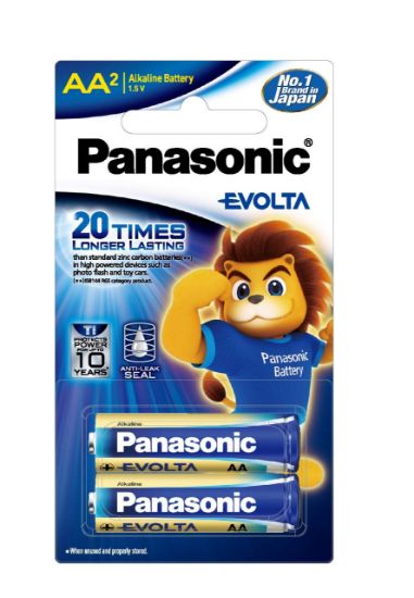 Picture of Panasonic Evolta Alkaline AAA Batteries Original 1.5V, 2-Pack