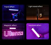 Picture of ULANZI VL110 Magnetic RGB Tube Light, 24CM Light Vlog Photography Fill Lighting Lamp for Video Conference/Live Streaming Broadcast/Zoom Meeting/Laptop Computer, Black,